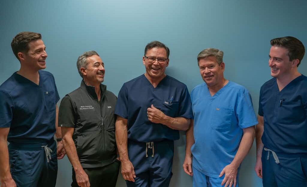 group photo of middle tn ent doctors and PAs having fun